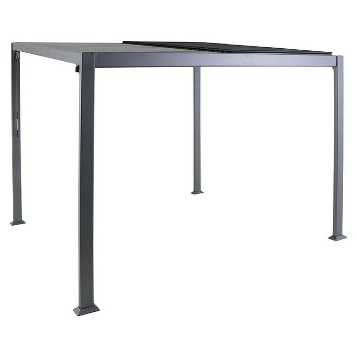 Sunfun Anstellpavillon (L x B x H: 300 x 300 x 255 cm, Anthrazit)