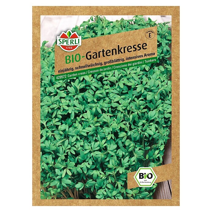 Sperli Sjeme začinskog bilja Vrtna kreša  (Bio, Lepidium sativum, Vrijeme sjetve: Travanj, Berba: Cjelogodišnje) | BAUHAUS