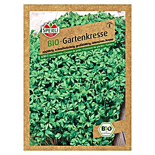 Sperli Sjeme začinskog bilja Vrtna kreša (Bio, Lepidium sativum, Vrijeme sjetve: Travanj, Berba: Cjelogodišnje)