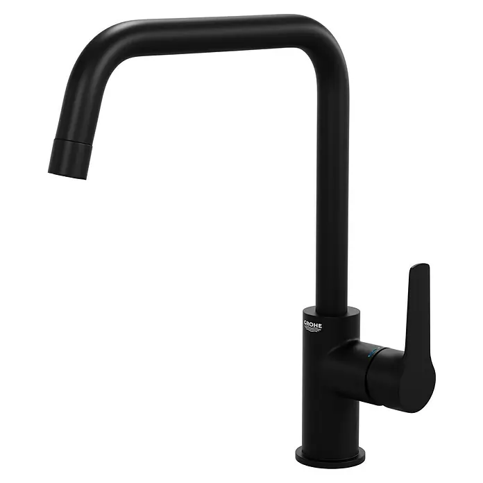 Grohe Start Spültischarmatur - Ausladung Armatur: 228 mm, Schwarz, Matt - Elegante, mattschwarze Küchenarmatur von Grohe mit klarem, modernem Design. Ein stilvolles Highlight für jede Küche.