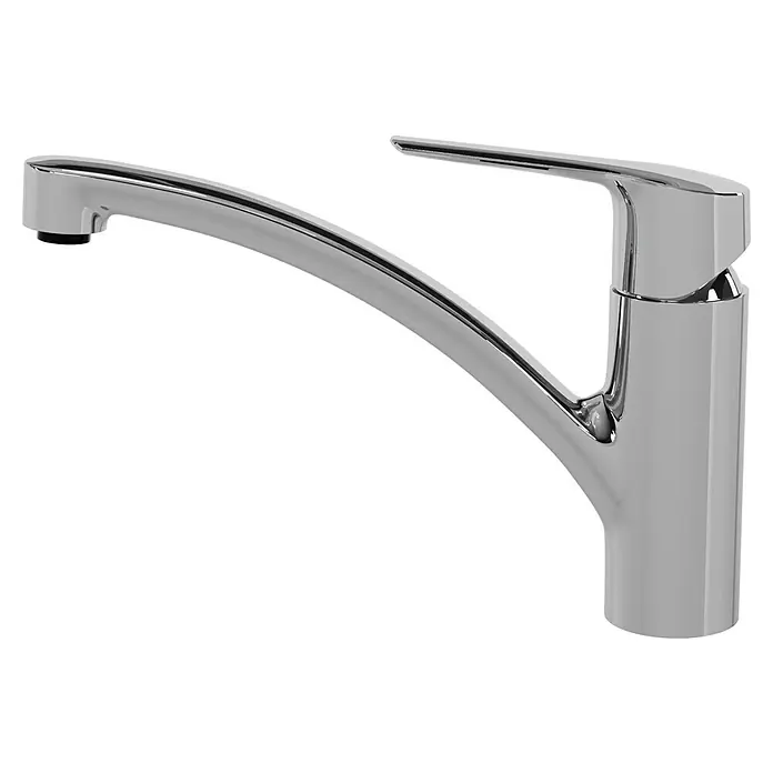 Grohe QuickFix Spültischarmatur Start - Ausladung Armatur: 227 mm, Chrom, Schwenkbereich: 140 ° - Glänzender, moderner Chrom-Wasserhahn mit geschwungenem Auslauf, ideal für stilvolle Küchen und Badezimmer. Zeitloses Design für Ihr Zuhause.