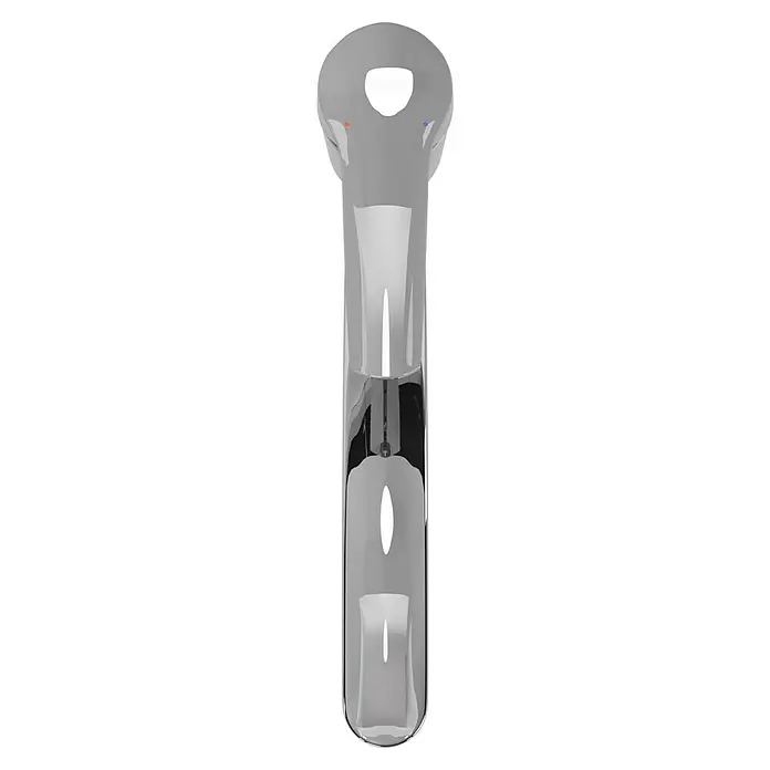 Grohe QuickFix Spültischarmatur Start - Ausladung Armatur: 227 mm, Chrom, Schwenkbereich: 140 ° - Nahaufnahme einer eleganten, verchromten Waschtischarmatur mit minimalistischem Design und glänzender Oberfläche, die modernes Flair vermittelt.