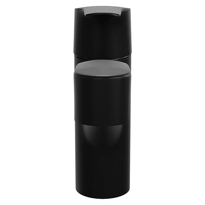 Grohe QuickFix Start Spültischarmatur - Schwarz, Schwenkbar, Matt - Schwarzer, zylindrischer Behälter mit Deckel, ideal für die Aufbewahrung verschiedener Gegenstände und mit einem minimalistischen Design.