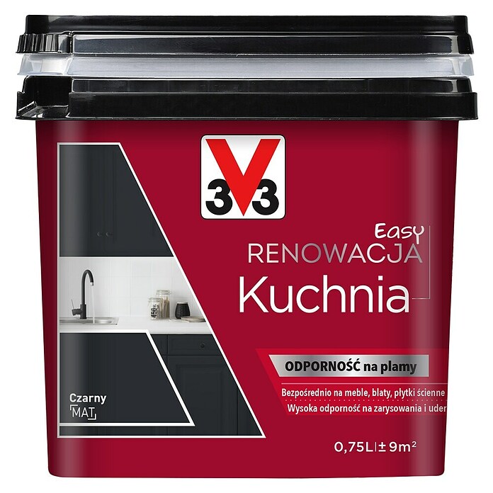 V33 Obnovitvena barva Renovation Perfection  (Črna mat, 750 ml, Mat, Ustrezno za: Kuhinje) | 5915 - Sonstige Spezialfarben | HADH - Spezialfarben | HAD - Farben | HA - Farben | H - Innendeko/Farben | BAUHAUS
