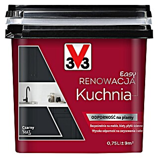 V33 Obnovitvena barva Renovation Perfection (Črna mat, 750 ml, Mat, Ustrezno za: Kuhinje)