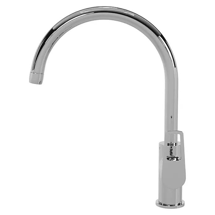 Grohe Start Loop Spültischarmatur - Chrom, Glänzend - Glänzender Chrom-Küchenarmatur mit hohem Auslauf und Einhebelmischer, ideal für moderne Küchen. Elegantes Design für höchsten Komfort.