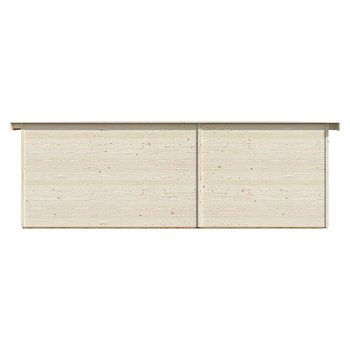 Palmako Caseta de jardín Andrea Slide (Medidas ext. (An x Pr): 715 x 402 cm, Madera, Natural) | BAUHAUS