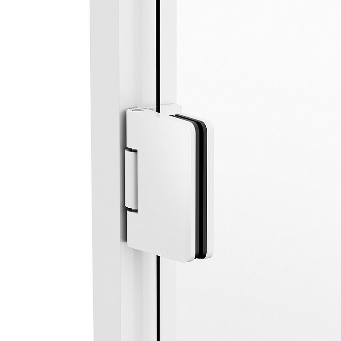 GME Mampara de ducha frontal Glass (121,7 x 195 cm, Espesor de vidrio: 6 mm, Blanco) | BAUHAUS