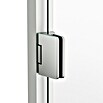 GME Mampara de ducha frontal Glass A (70 x 195 cm, Espesor de vidrio: 6 mm, Nickel) | BAUHAUS