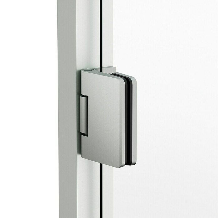 GME Mampara de ducha frontal Glass A (80 x 195 cm, Espesor de vidrio: 6 mm, Nickel) | BAUHAUS