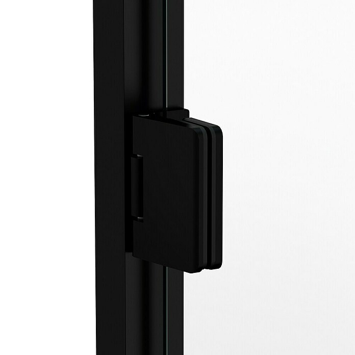 GME Mampara de ducha esquinera Glass K (L x An x Al: 40 x 40 x 195 cm, Negro) | BAUHAUS