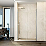 GME Mampara de ducha frontal Glass (81,7 x 195 cm, Espesor de vidrio: 6 mm, Cromo) | BAUHAUS