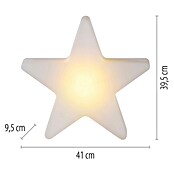Led-decoratielamp met Accu - Ster 39,5 cm (l x b x h: 41 x 9,5 x 39,5 cm) | BAUHAUS