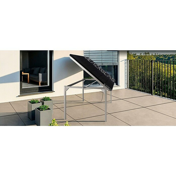 Blackglas Solar-Tischkraftwerk Geo Solix (450 W, L x B x H: 180 x 120 x 113,4 cm, Ohne Rollen) | BAUHAUS