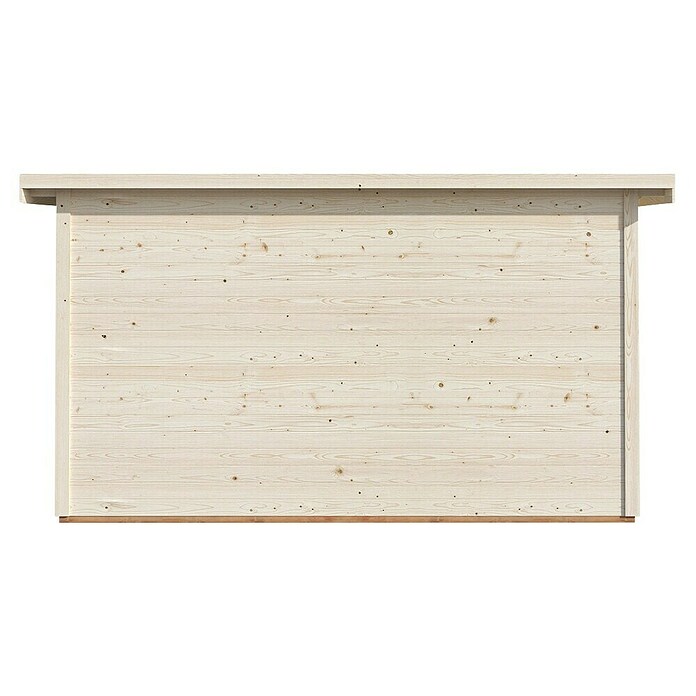 Palmako Caseta de jardín Andrea Slide (Medidas ext. (An x Pr): 434 x 402 cm, Madera sin tratar, Natural) | BAUHAUS