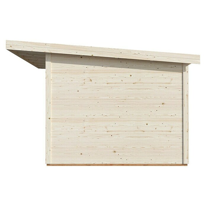 Palmako Caseta de jardín Andrea Slide (Medidas ext. (An x Pr): 434 x 402 cm, Madera sin tratar, Natural) | BAUHAUS