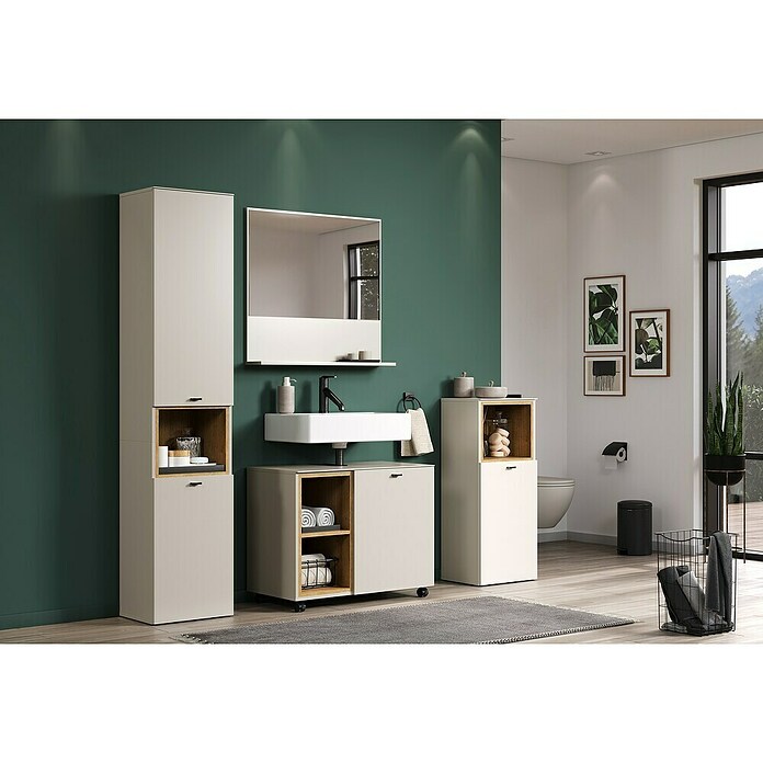 Trendteam Sao Paulo Ablagespiegel (80 x 14 x 74 cm, Kaschmir) | BAUHAUS
