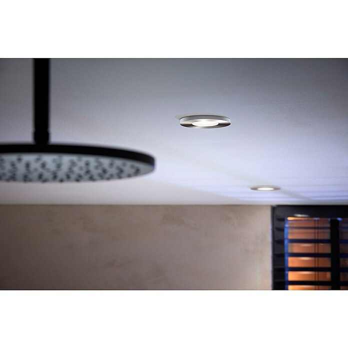 Philips Hue LED-Einbauleuchten-Set rund White and Color Ambience Xamento (4,2 W, Chrome, 3 Stk., RGBW) | BAUHAUS