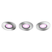 Philips Hue LED-Einbauleuchten-Set rund White and Color Ambience Xamento (4,2 W, Chrome, 3 Stk., RGBW) | BAUHAUS