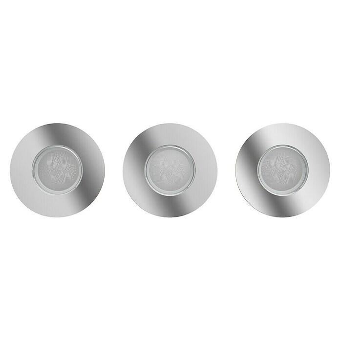 Philips Hue LED-Einbauleuchten-Set rund White and Color Ambience Xamento (4,2 W, Chrome, 3 Stk., RGBW) | BAUHAUS