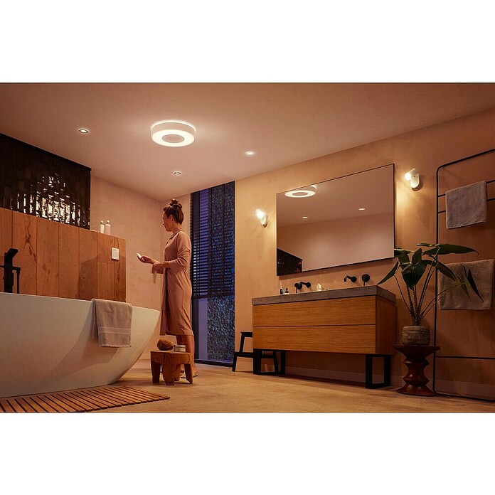 Philips Hue LED-Einbauleuchten-Set rund White and Color Ambience Xamento (4,2 W, Chrome, 3 Stk., RGBW) | BAUHAUS