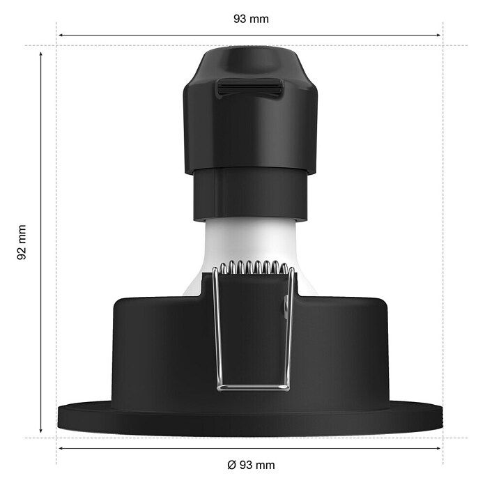 Philips Hue LED-Einbauleuchten-Set rund White and Color Ambience Xamento (4,2 W, Schwarz, 3 Stk., RGBW) | BAUHAUS