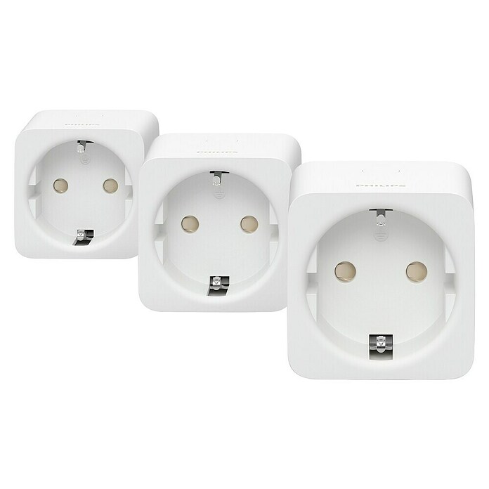 Philips Hue Funksteckdose Plug (Weiß, Max. Anschlussleistung: 2 300 W, 3 Stk.) | BAUHAUS