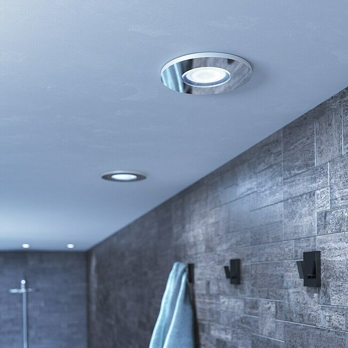 Philips Hue LED-Einbauleuchte rund White Ambience Adore (4,2 W, Chrome, Neutralweiß, 1 Stk.) | BAUHAUS