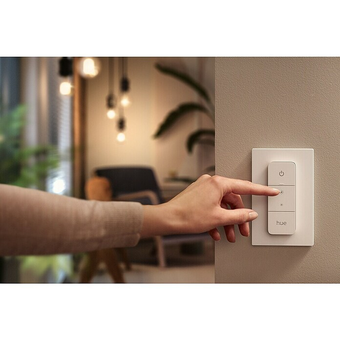 Philips Hue LED-Deckenstrahler White Ambiance Pillar (4,2 W, L x B x H: 10,3 x 10,3 x 12 cm, Schwarz, Neutralweiß) | BAUHAUS