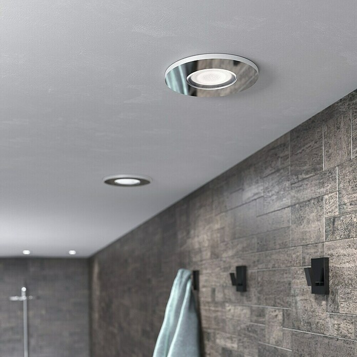 Philips Hue LED-Einbauleuchte rund White Ambience Adore (4,2 W, Chrome, Neutralweiß, 1 Stk.) | BAUHAUS