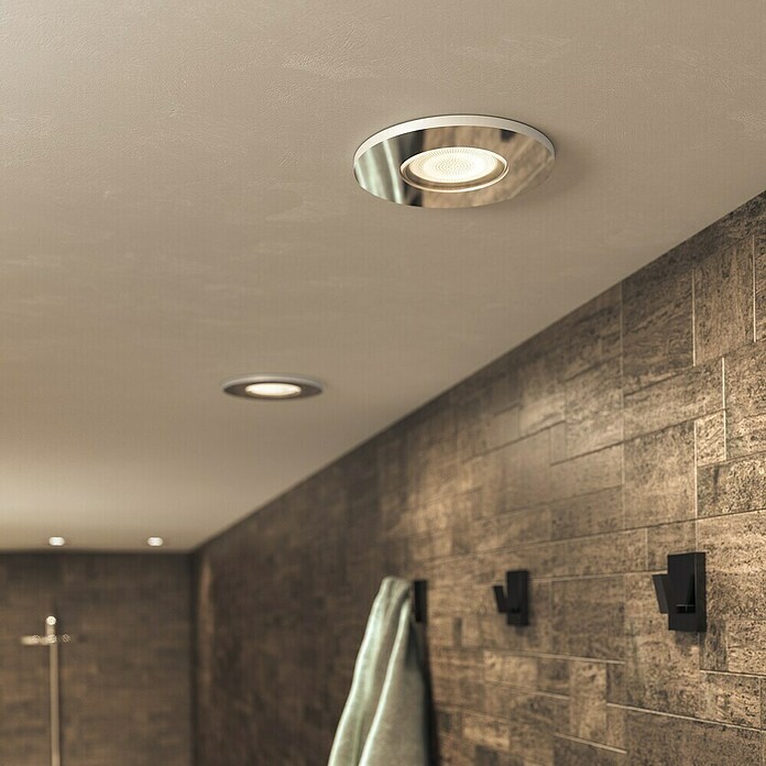 Philips Hue LED-Einbauleuchte rund White Ambience Adore (4,2 W, Chrome, Neutralweiß, 1 Stk.) | BAUHAUS