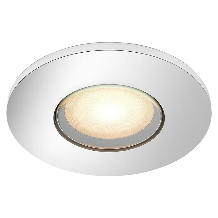 Philips Hue LED-Einbauleuchte rund White Ambience Adore (4,2 W, Chrome, Neutralweiß, 1 Stk.) | BAUHAUS