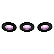 Philips Hue LED-Einbauleuchten-Set rund White and Color Ambience Xamento (4,2 W, Schwarz, 3 Stk., RGBW) | BAUHAUS