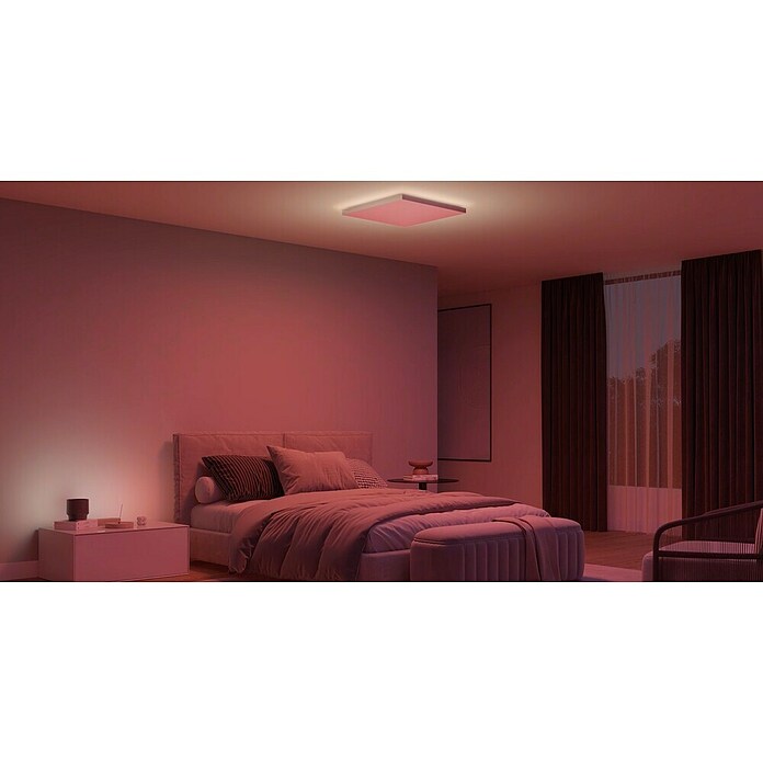 Philips Hue LED-Deckenleuchte Datura (67 W, L x B x H: 60 x 60 x 5 cm, Weiß) | BAUHAUS