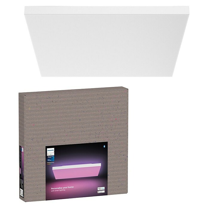 Philips Hue LED-Deckenleuchte Datura (67 W, L x B x H: 60 x 60 x 5 cm, Weiß) | BAUHAUS