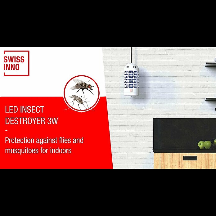 Swissinno Uređaj za zaštitu od insekata LED Mini  (3 W, Učinkovitost: 20 m²) | BAUHAUS