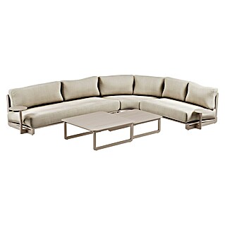 Loungemöbel-Set (7 -tlg., Aluminium, Polyester, Dust Nature)
