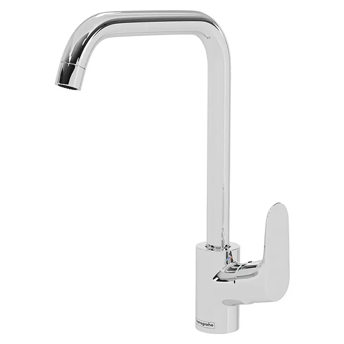 Hansgrohe Grifo de cocina Focus M41 - Caño en U, Cromo, Brillante - Grifo moderno de Hansgrohe en cromo brillante. El diseño minimalista encaja perfectamente en cualquier baño e impresiona por su calidad.