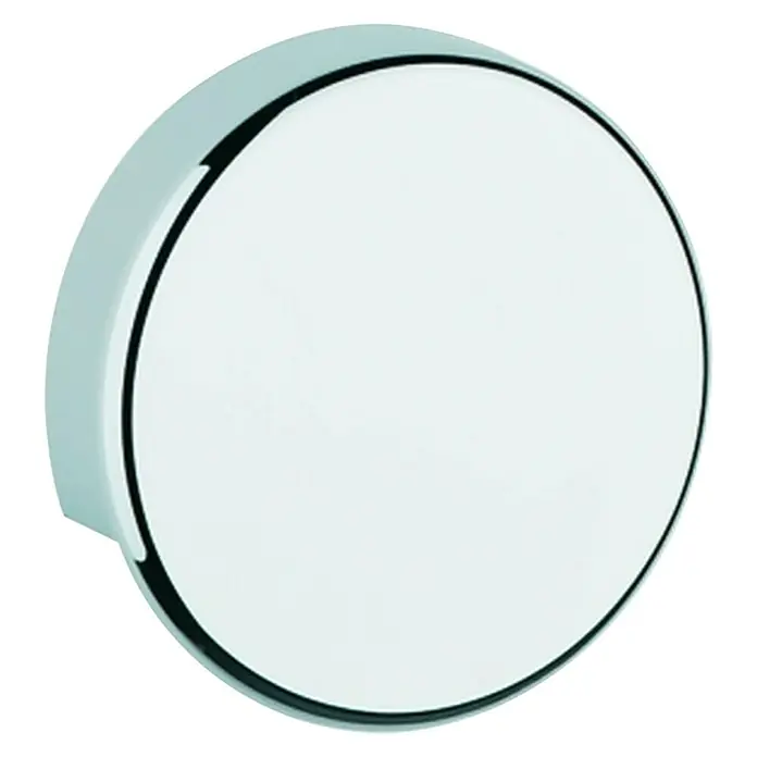 Grohe Rosette Talentofill - Passend für: Grohe Anschlussgarnitur Talentofill - Runde, weiße Wandarmatur mit einem schlanken, schwarzen Rand, ideal für moderne Badezimmerdesigns.