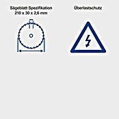 Scheppach Tischkreissäge HS210 (1 500 W, Durchmesser Sägeblatt: 210 mm, Schnitttiefe bei 90 °: 0 mm - 70 mm) | BAUHAUS
