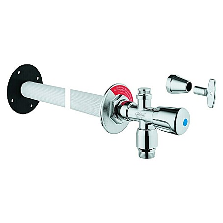 Grohe Außenwandventil Eurotec-Bausatz (½″, Rückflussverhinderer)