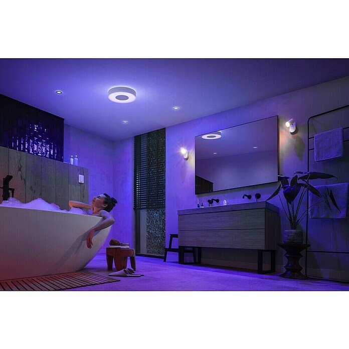 Philips Hue LED-Deckenleuchte rund Xamento (34 W, Ø x H: 38,1 x 8,4 cm, Weiß, RGBW) | BAUHAUS