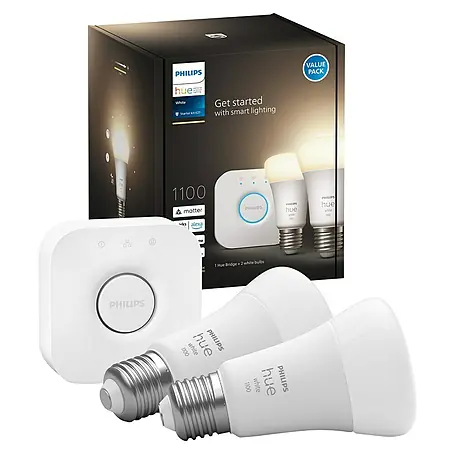 Philips Hue LED-Lampen Set White 1100 matter mit Bridge