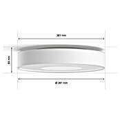 Philips Hue LED-Deckenleuchte rund Xamento (34 W, Ø x H: 38,1 x 8,4 cm, Weiß, RGBW) | BAUHAUS