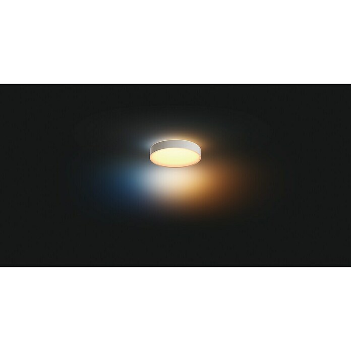 Philips Hue LED-Deckenleuchte rund Devere (19 W, Ø x H: 43,7 x 10 cm, Weiß, Neutralweiß) | BAUHAUS