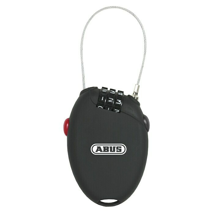 Abus Zahlen-Kabelschloss UV Lock 0101Länge: 60 mm, Stärke: 2 mm Front View