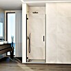 GME Mampara de ducha frontal Glass A (80 x 195 cm, Espesor de vidrio: 6 mm, Titanio) | BAUHAUS