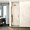 GME Mampara de ducha frontal Glass A (80 x 195 cm, Espesor de vidrio: 6 mm, Cobre) | BAUHAUS