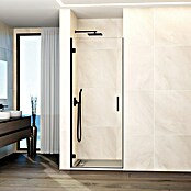 GME Mampara de ducha frontal Glass A (80 x 195 cm, Espesor de vidrio: 6 mm, Negro) | BAUHAUS