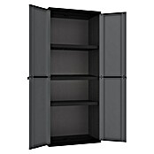 Terry J-Base Armario multiusos de plástico  Alto + Bajo (Gris oscuro/Negro, Plástico, 2 pzs.) | BAUHAUS